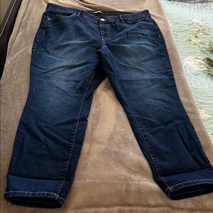 d. jeans Women's Straight Leg Jeans - Dark Blue